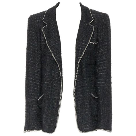 chanel tweed jacket replica|chanel tweed jacket men.